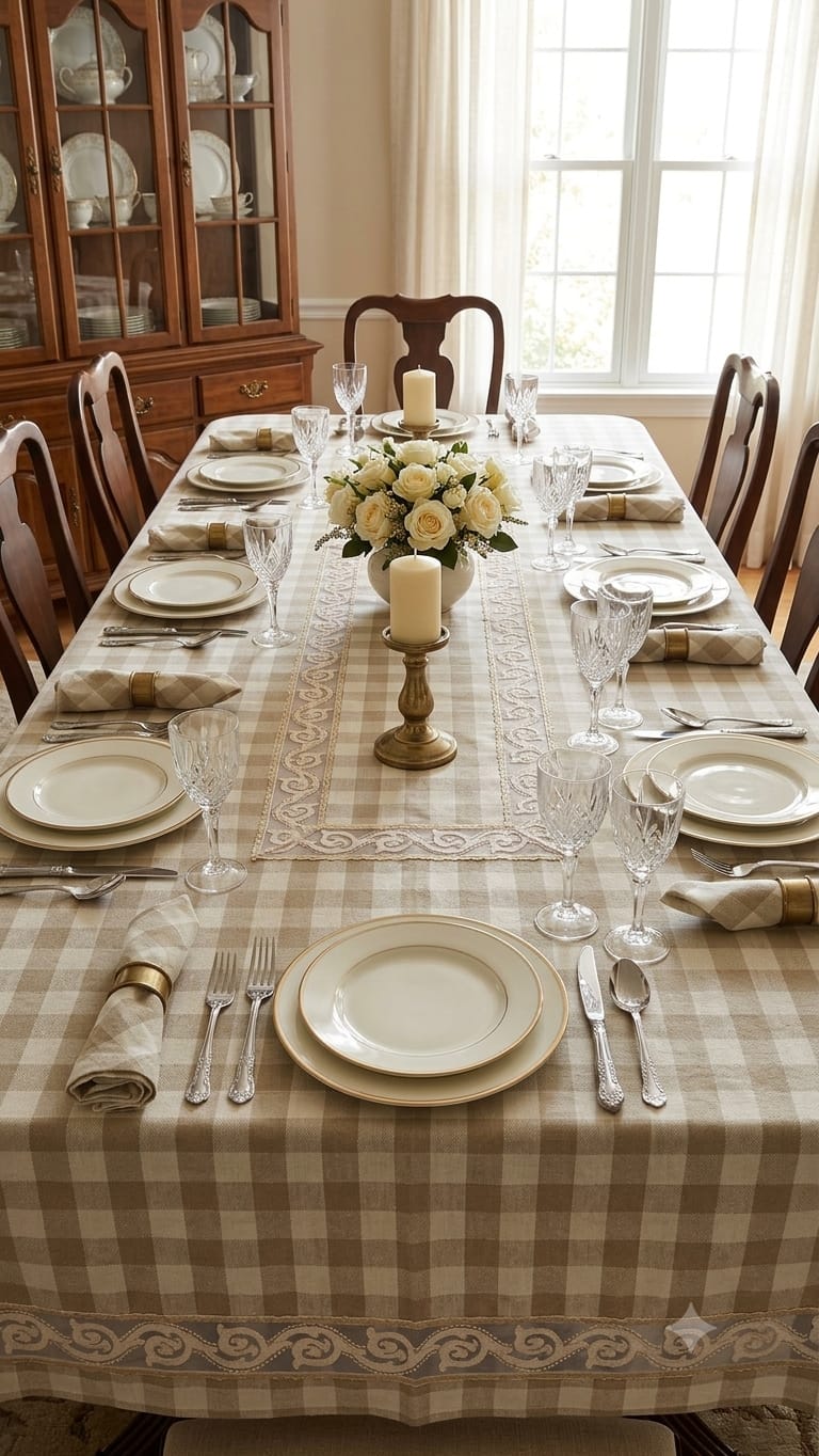 Premium Cotton Table Cover