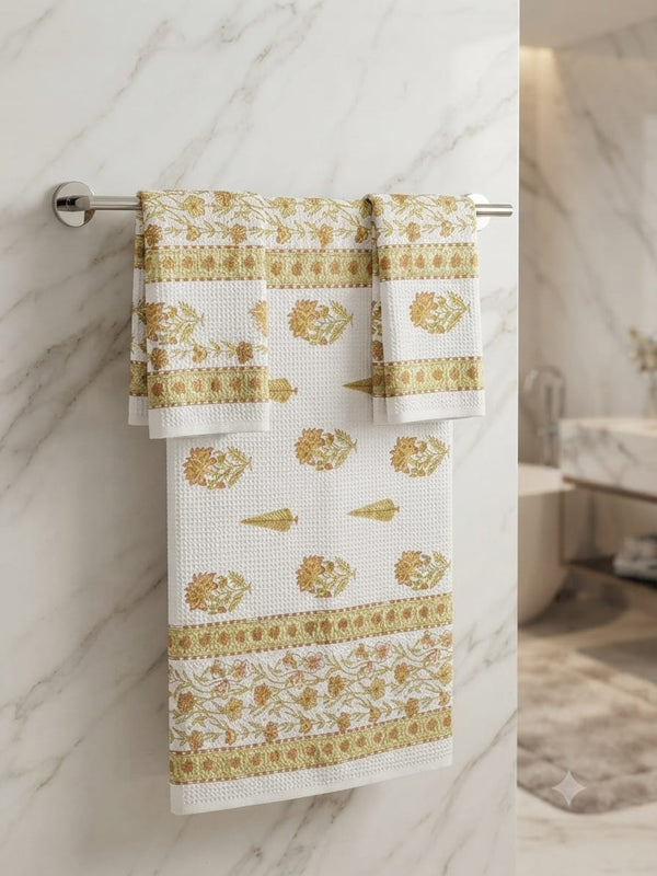HandBlock Printed Towel Set