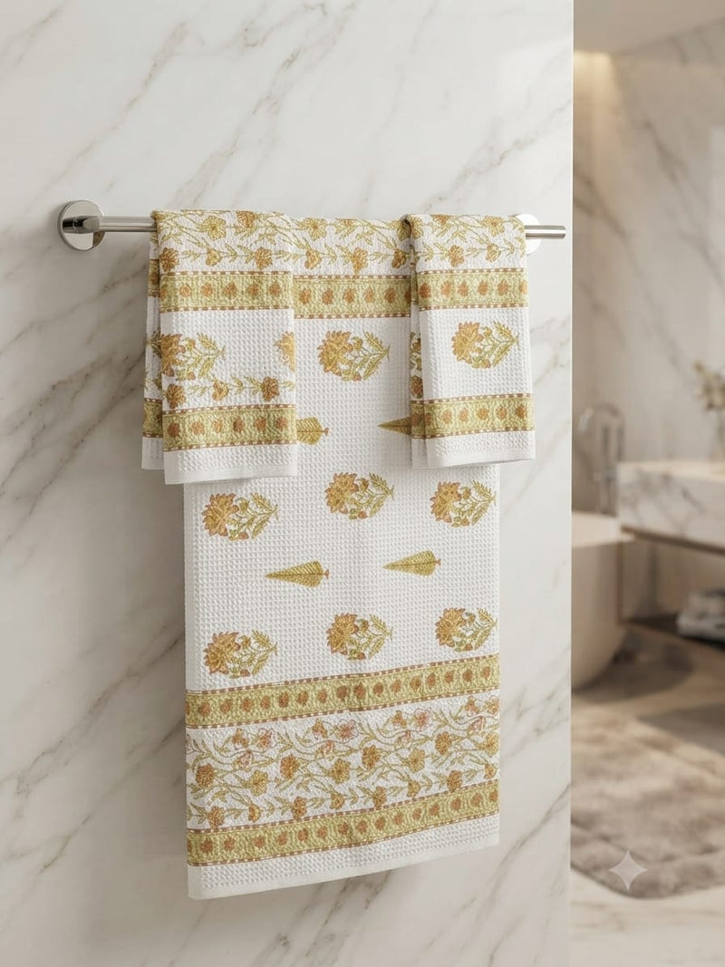 HandBlock Printed Towel Set