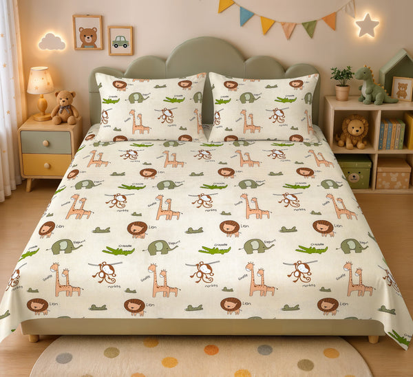Premium King Size Kid's Bedhsheet
